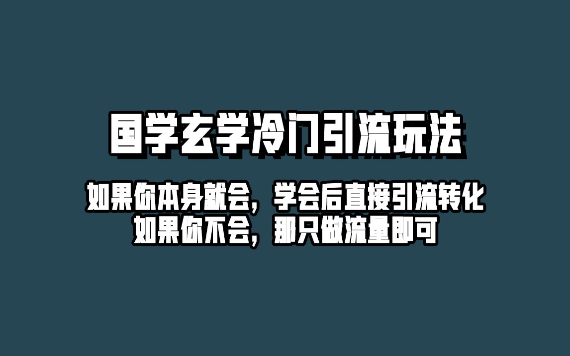 抖音玄学冷门玩法起号保姆级教程，单日引流100+精准玄学粉网赚项目-副业赚钱-互联网创业-独家轻创IP星泽云创