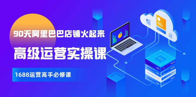 【90天阿里巴巴店铺火起来】高级运营实操课，1688运营高手必修课网赚项目-副业赚钱-互联网创业-独家轻创IP星泽云创