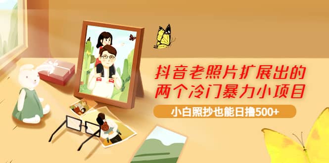 抖音老照片扩展出的两个冷门暴力小项目，小白照抄也能日撸500+网赚项目-副业赚钱-互联网创业-独家轻创IP星泽云创