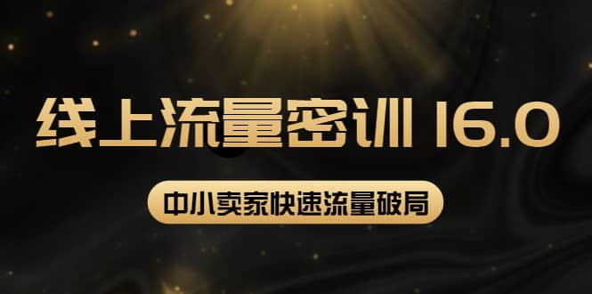 2022秋秋线上流量密训16.0：包含 暴力引流10W+中小卖家流量破局技巧 等等！网赚项目-副业赚钱-互联网创业-独家轻创IP星泽云创