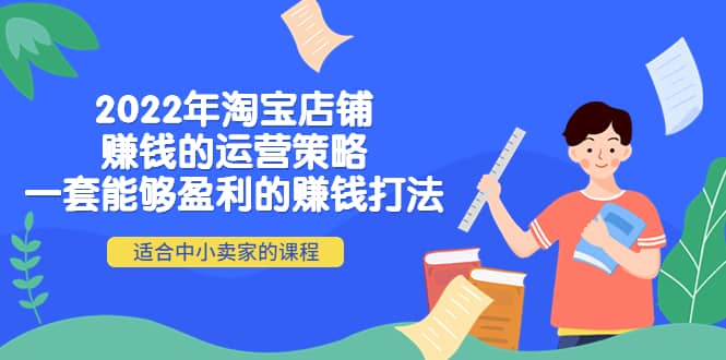 2022年淘宝店铺赚钱的运营策略：一套能够盈利的赚钱打法，适合中小卖家网赚项目-副业赚钱-互联网创业-独家轻创IP星泽云创