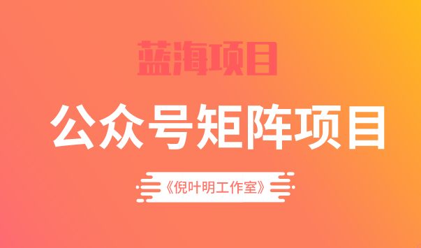 蓝海公众号矩阵项目训练营，0粉冷启动，公众号矩阵账号粉丝突破30w网赚项目-副业赚钱-互联网创业-独家轻创IP星泽云创