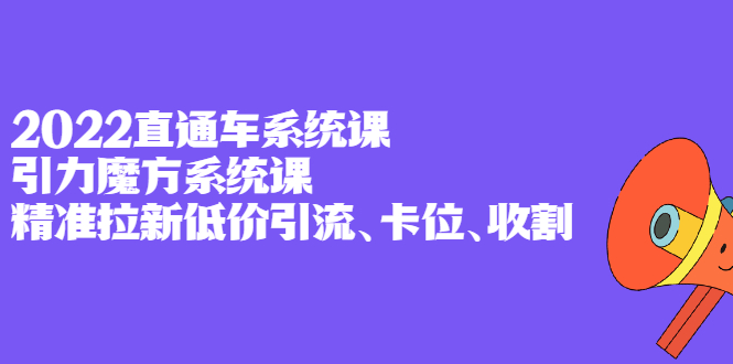 2022直通车系统课+引力魔方系统课，精准拉新低价引流、卡位、收割网赚项目-副业赚钱-互联网创业-独家轻创IP星泽云创