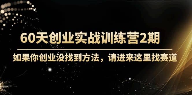60天创业实战训练营2期：如果你创业没找到方法，进来这里找赛道-价值3000元网赚项目-副业赚钱-互联网创业-独家轻创IP星泽云创