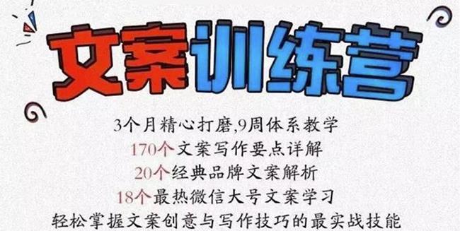 龙小天《文案训练营》全面系统解决文案写作难题！网赚项目-副业赚钱-互联网创业-独家轻创IP星泽云创