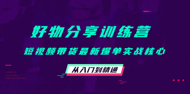 好物分享训练营：短视频带货最新爆单实战核心，从入门到精通网赚项目-副业赚钱-互联网创业-独家轻创IP星泽云创