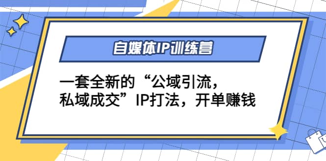 自媒体IP训练营(12+13期)一套全新的“公域引流，私域成交”IP打法网赚项目-副业赚钱-互联网创业-独家轻创IP星泽云创