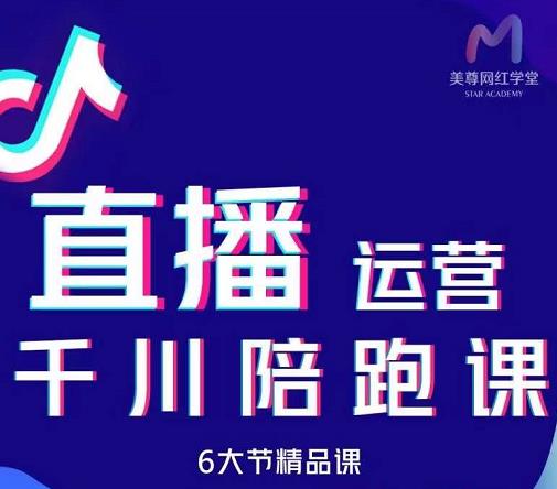 美尊-抖音直播运营千川系统课：直播​运营规划、起号、主播培养、千川投放等网赚项目-副业赚钱-互联网创业-独家轻创IP星泽云创