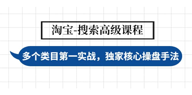 淘宝-搜索高级课程：多个类目第一实战，独家核心操盘手法网赚项目-副业赚钱-互联网创业-独家轻创IP星泽云创