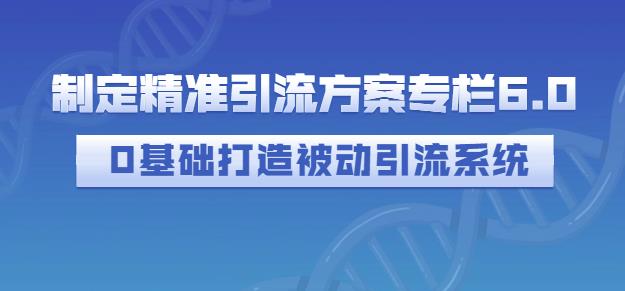 制定精准引流方案专栏6.0，0基础打造被动引流系统网赚项目-副业赚钱-互联网创业-独家轻创IP星泽云创