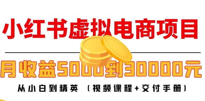 小红书虚拟电商项目：从小白到精英 (视频课程+交付手册)网赚项目-副业赚钱-互联网创业-独家轻创IP星泽云创