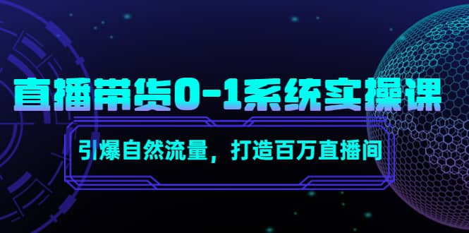 直播带货0-1系统实操课，引爆自然流量，打造百万直播间网赚项目-副业赚钱-互联网创业-独家轻创IP星泽云创