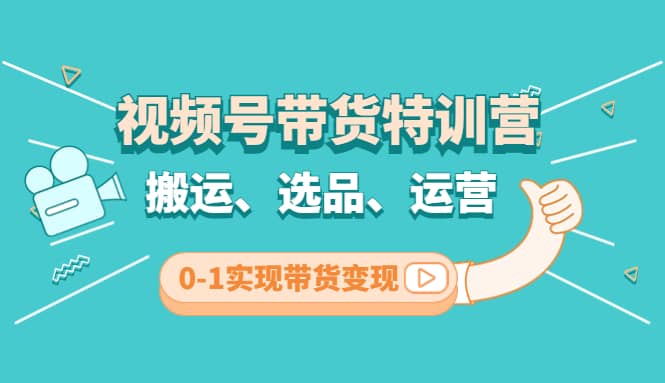 视频号带货特训营(第3期)：搬运、选品、运营、0-1实现带货变现网赚项目-副业赚钱-互联网创业-独家轻创IP星泽云创