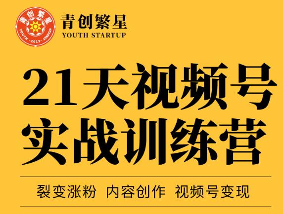 张萌21天视频号实战训练营，裂变涨粉、内容创作、视频号变现 价值298元网赚项目-副业赚钱-互联网创业-独家轻创IP星泽云创