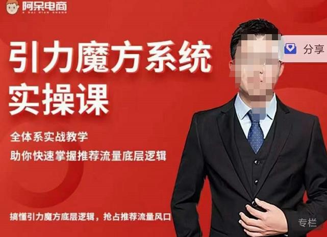 阿呆-引力魔方系统实操课，全体系实战教学，助你快速掌握推荐流量底层逻辑网赚项目-副业赚钱-互联网创业-独家轻创IP星泽云创