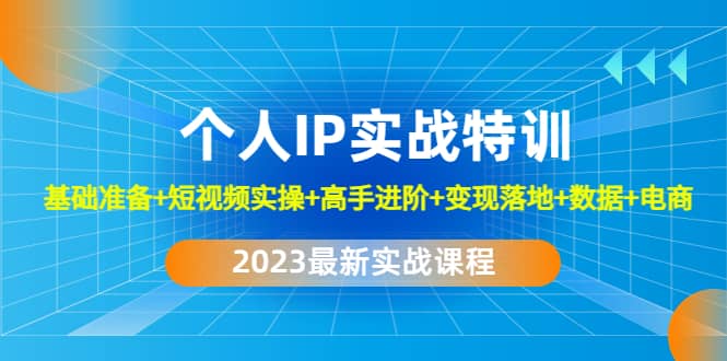 2023个人IP实战特训：基础准备+短视频实操+高手进阶+变现落地+数据+电商网赚项目-副业赚钱-互联网创业-独家轻创IP星泽云创