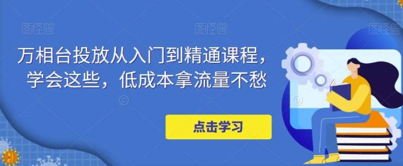 万相台投放·新手到精通课程，学会这些，低成本拿流量不愁网赚项目-副业赚钱-互联网创业-独家轻创IP星泽云创