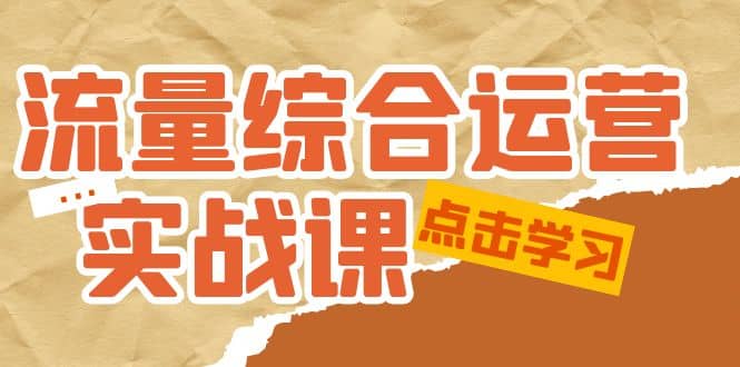 流量综合·运营实战课：短视频、本地生活、个人IP知识付费、直播带货运营网赚项目-副业赚钱-互联网创业-独家轻创IP星泽云创