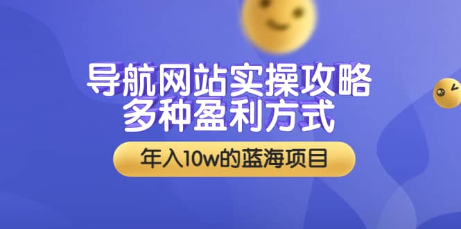 导航网站实操攻略，多种盈利方式，年入10w的蓝海项目（附搭建教学+源码）网赚项目-副业赚钱-互联网创业-独家轻创IP星泽云创