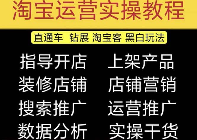 2023淘宝开店教程0基础到高级全套视频网店电商运营培训教学课程（2月更新）网赚项目-副业赚钱-互联网创业-独家轻创IP星泽云创