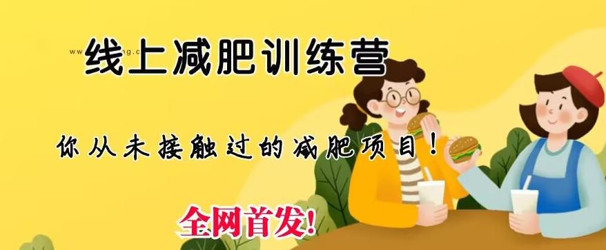 线上减肥训练营，足不出户，仅靠拉几个社群，发几条朋友圈，就可以月实现入五位【揭秘】网赚项目-副业赚钱-互联网创业-独家轻创IP星泽云创