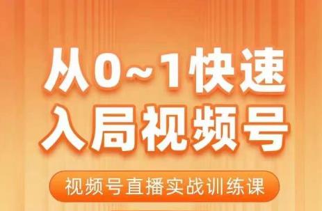 陈厂长·从0-1快速入局视频号课程，视频号直播实战训练课网赚项目-副业赚钱-互联网创业-独家轻创IP星泽云创