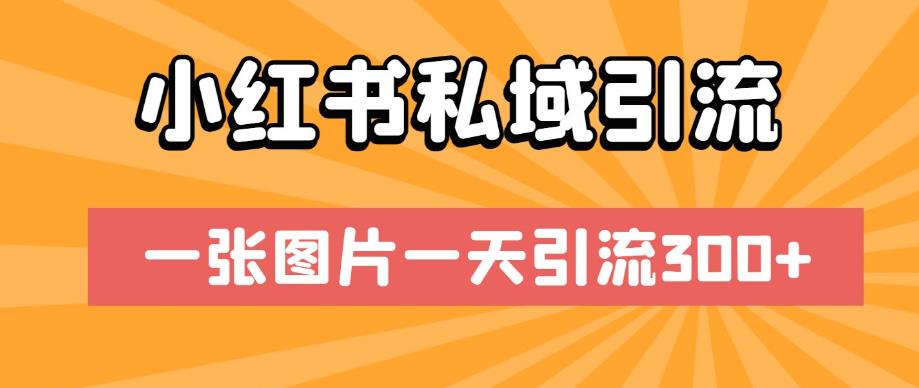 小红书私域引流，一张图片一天引流300+【揭秘】网赚项目-副业赚钱-互联网创业-独家轻创IP星泽云创