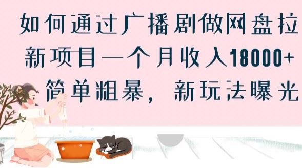 如何通过广播剧做网盘拉新项目一个月收入18000+，简单粗暴，新玩法曝光【揭秘】网赚项目-副业赚钱-互联网创业-独家轻创IP星泽云创