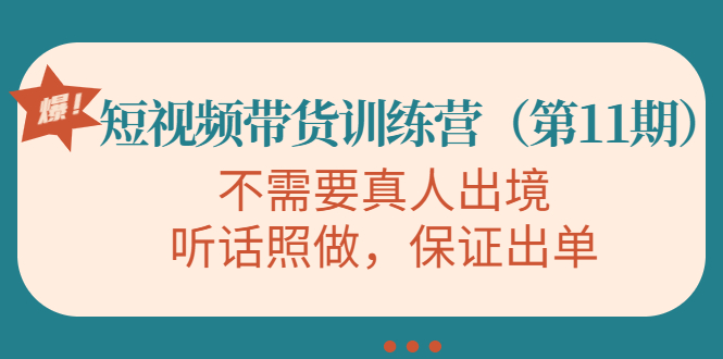 视频带货训练营，不需要真人出境，听话照做，保证出单网赚项目-副业赚钱-互联网创业-独家轻创IP星泽云创