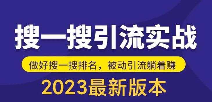 外面收费980的最新公众号搜一搜引流实训课，日引200+网赚项目-副业赚钱-互联网创业-独家轻创IP星泽云创