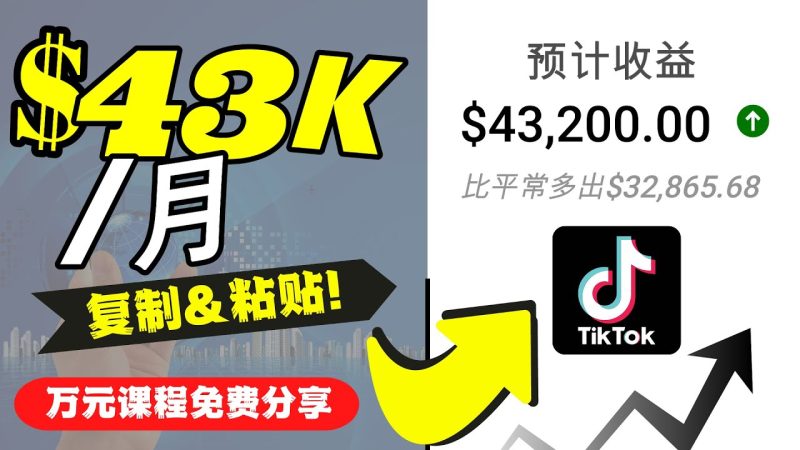 2022抖音国际版Tiktok赚钱项目:每天上传一个视频就轻松月入$43200网赚项目-副业赚钱-互联网创业-独家轻创IP星泽云创