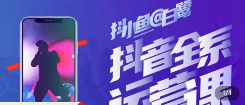 白鹭·主播内训营，运营主播话术起号进阶能力提升网赚项目-副业赚钱-互联网创业-独家轻创IP星泽云创