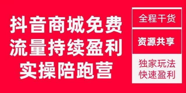 抖音商城搜索持续盈利陪跑成长营，抖音商城搜索从0-1、从1到10的全面解决方案网赚项目-副业赚钱-互联网创业-独家轻创IP星泽云创