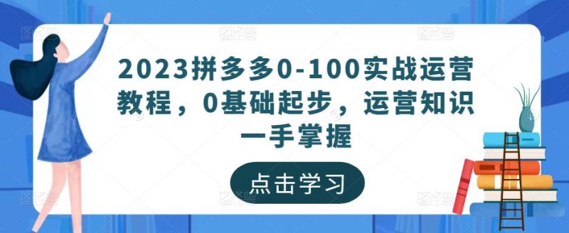 2023拼多多0-100实战运营教程，0基础起步，运营知识一手掌握网赚项目-副业赚钱-互联网创业-独家轻创IP星泽云创