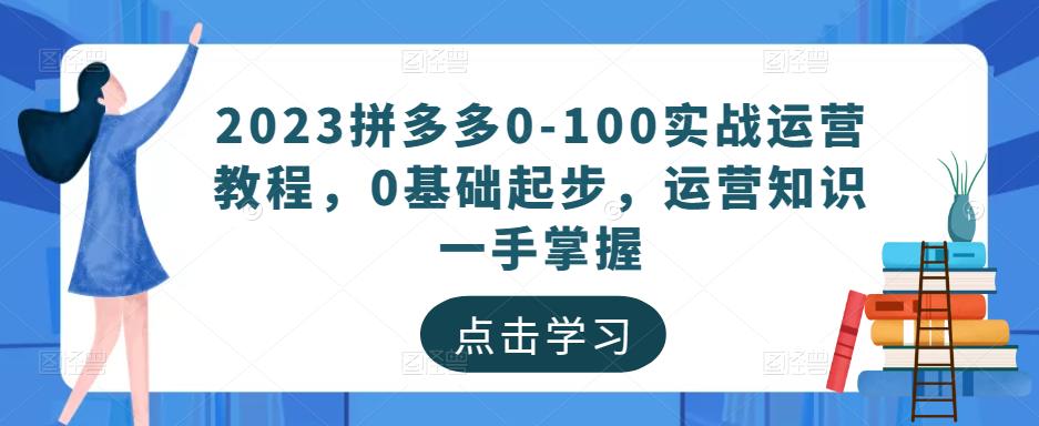 2023拼多多0-100实战运营教程，0基础起步，运营知识一手掌握网赚项目-副业赚钱-互联网创业-独家轻创IP星泽云创