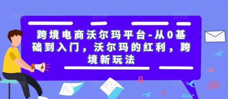 跨境电商沃尔玛平台-从0基础到入门,沃尔玛的红利,跨境新玩法网赚项目-副业赚钱-互联网创业-独家轻创IP星泽云创