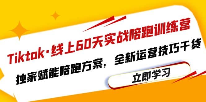 Tiktok·线上60天实战陪跑训练营，独家赋能陪跑方案，全新运营技巧干货网赚项目-副业赚钱-互联网创业-独家轻创IP星泽云创