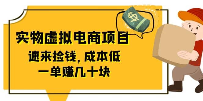 东哲日记：全网首创实物虚拟电商项目，速来捡钱，成本低，一单赚几十块！网赚项目-副业赚钱-互联网创业-独家轻创IP星泽云创