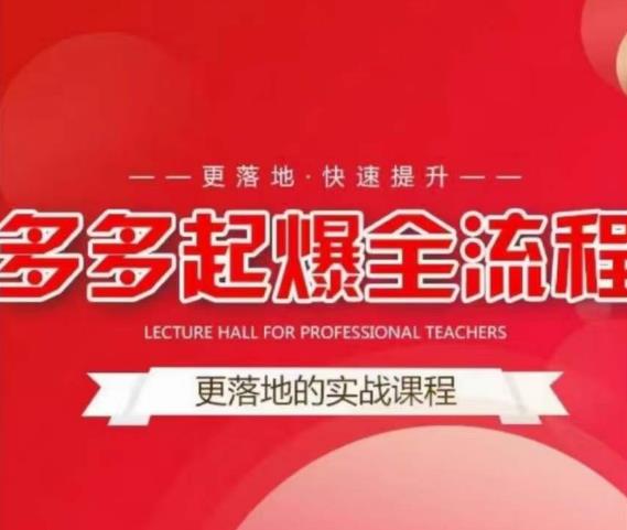 互力-多多新品打爆全流程，拼多多14天拉搜索自然流量，更落地·快速提升网赚项目-副业赚钱-互联网创业-独家轻创IP星泽云创