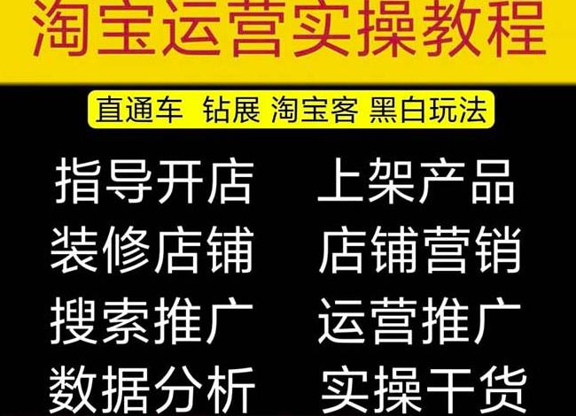 2023淘宝开店教程0基础到高级全套视频网店电商运营培训教学课程网赚项目-副业赚钱-互联网创业-独家轻创IP星泽云创