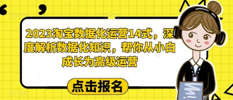 2023淘宝数据化-运营 14式,深度解析数据化知识,帮你从小白成长为高级运营网赚项目-副业赚钱-互联网创业-独家轻创IP星泽云创