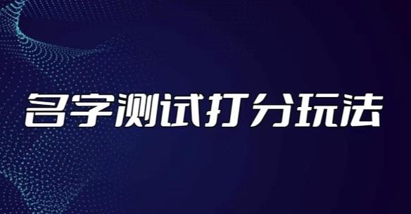 最新抖音爆火的名字测试打分无人直播项目，轻松日赚几百+【打分脚本+详细教程】网赚项目-副业赚钱-互联网创业-独家轻创IP星泽云创