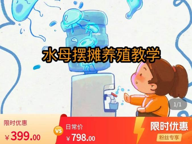 水母摆摊教学，包括摆摊技术、养殖技术、拿货渠道、抖音运营等网赚项目-副业赚钱-互联网创业-独家轻创IP星泽云创