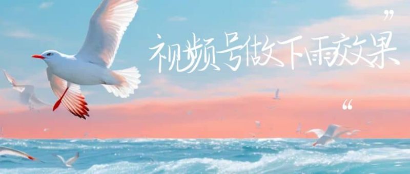 视频号做下雨视频一个账号一周涨粉10W+年入100w网赚项目-副业赚钱-互联网创业-独家轻创IP星泽云创