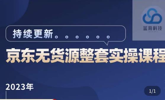 蓝七·2023京东店群整套实操视频教程，京东无货源整套操作流程大总结，减少信息差，有效做店发展网赚项目-副业赚钱-互联网创业-独家轻创IP星泽云创