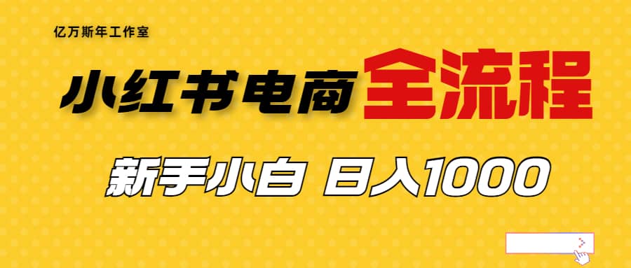 外面收费4988的小红书无货源电商从0-1全流程，日入1000＋网赚项目-副业赚钱-互联网创业-独家轻创IP星泽云创