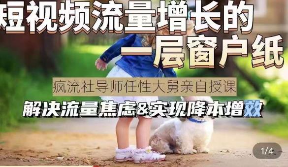 任性大舅·宠物行业短视频运营课(不讲废话)，短视频流量增长的一层窗户纸，解决流量焦虑&实现降本增效网赚项目-副业赚钱-互联网创业-独家轻创IP星泽云创