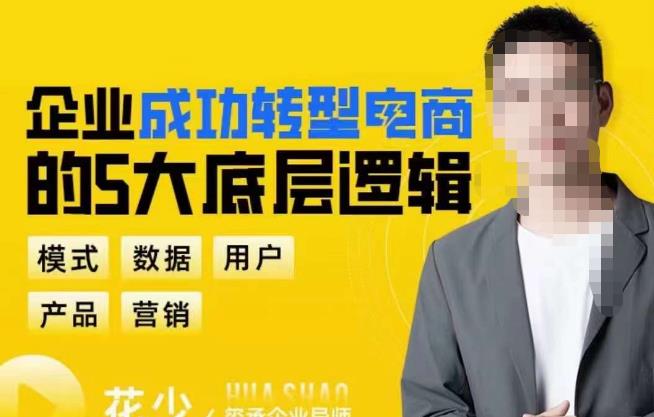 企业成功转型电商的5大底层逻辑，从模式、数据、用户、产品、营销5大板块，助你高效转型电商赛道网赚项目-副业赚钱-互联网创业-独家轻创IP星泽云创