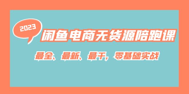 闲鱼电商无货源陪跑课，最全、最新、最干，零基础实战！网赚项目-副业赚钱-互联网创业-独家轻创IP星泽云创
