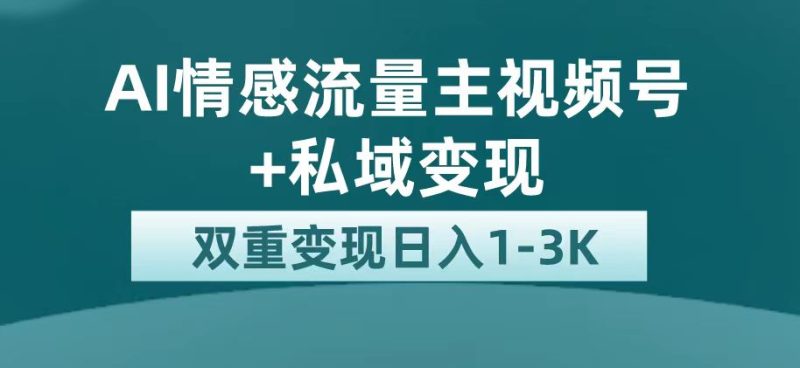 最新AI情感流量主掘金+私域变现，日入1K，平台巨大流量扶持网赚项目-副业赚钱-互联网创业-独家轻创IP星泽云创